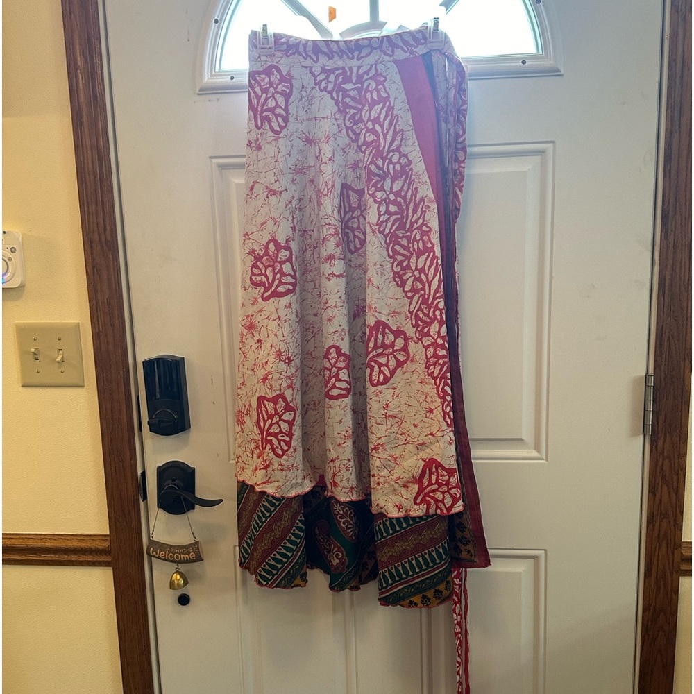 Sari wrap skirt also great for a Halloween party or as part of a costume.